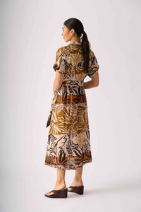 Foil Decked Out Dress Keep Palm