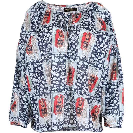 Olga de Polga Felix Leila Blouse Navy