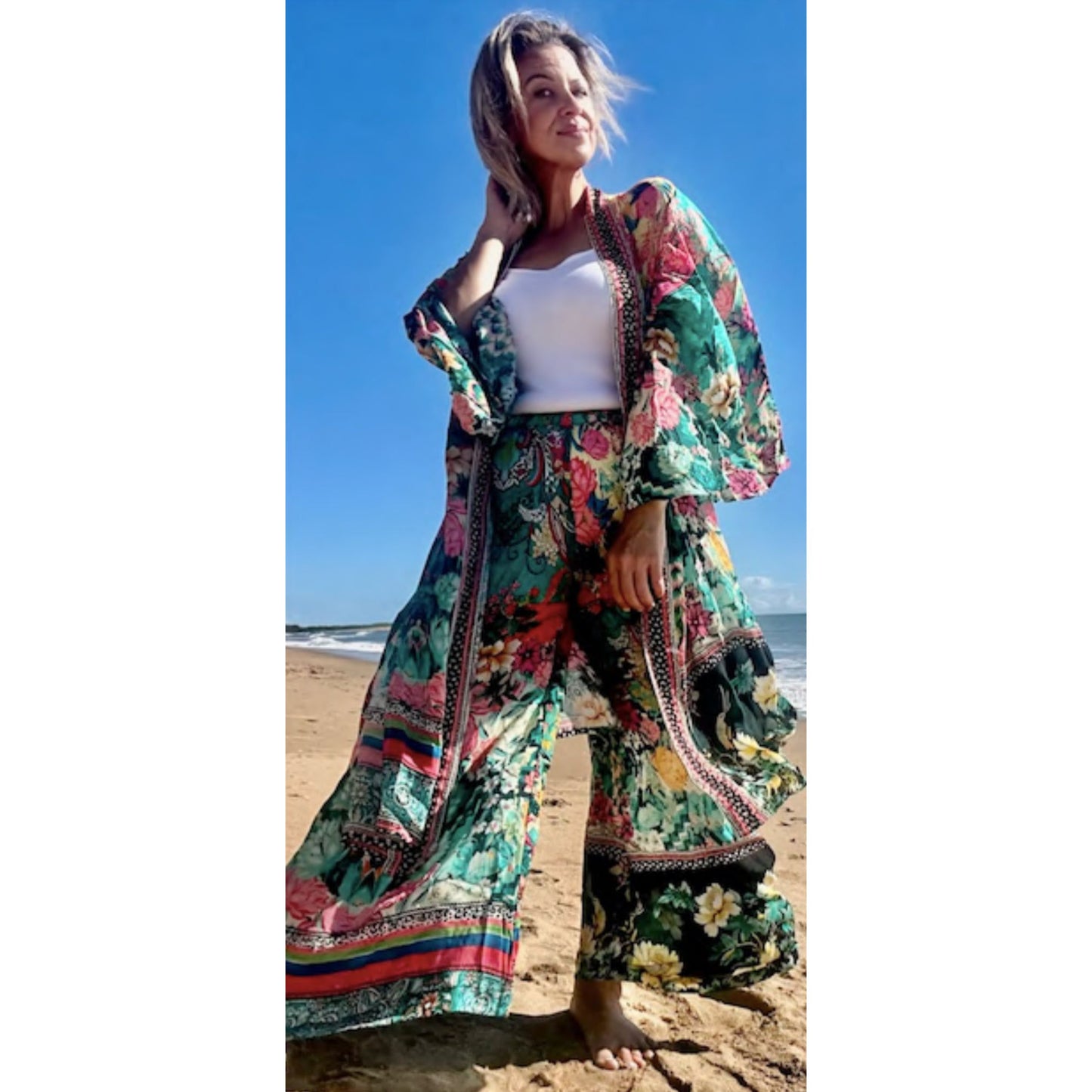 Kyoto Long Kimono Japanese Garden