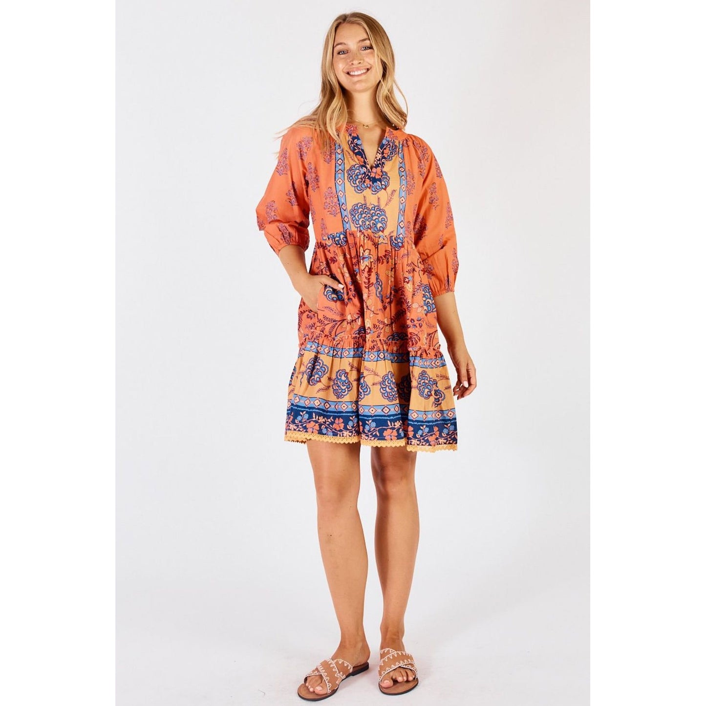 Lula Life Raine Dress tangerine