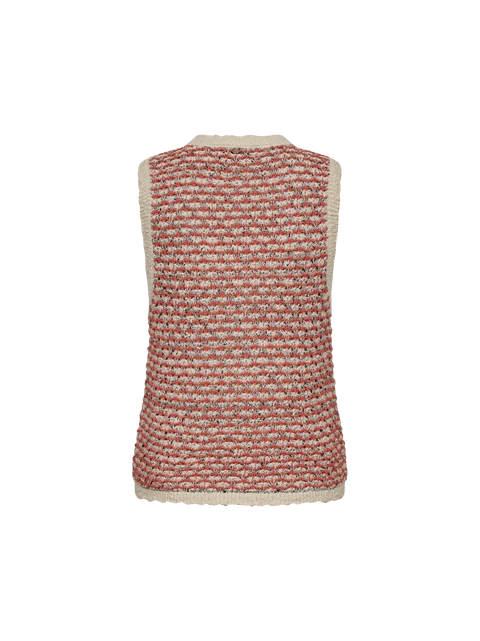 Mos Mosh Miah Knit Vest Emberglow