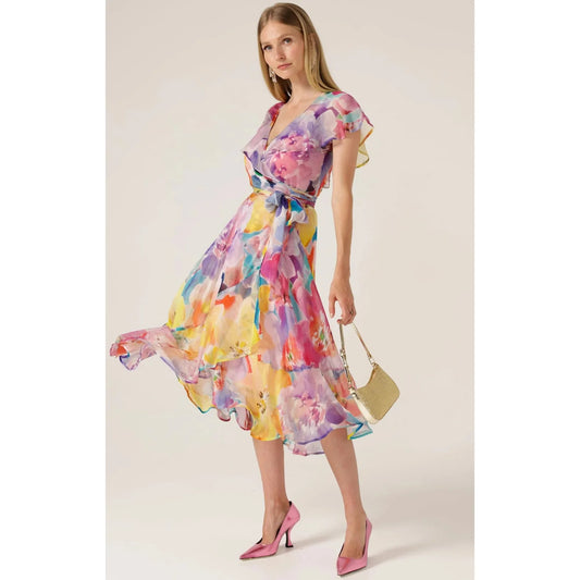 Sacha Drake Pajaritos Wrap Dress (Multi Flo)