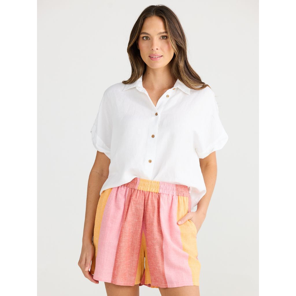 Shanty Capri Shorts Lisbon Stripe