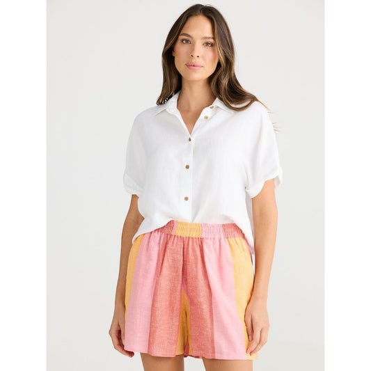 Shanty Capri Shorts Lisbon Stripe