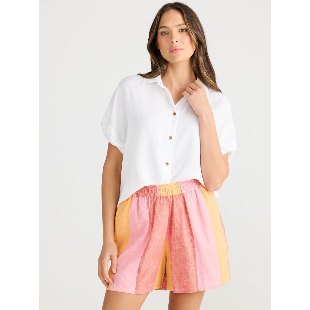 Shanty Capri Shorts Lisbon Stripe