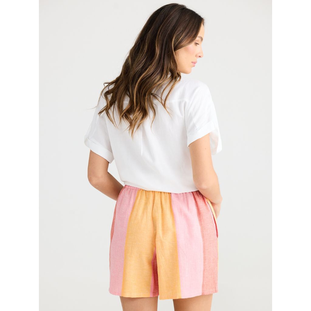 Shanty Capri Shorts Lisbon Stripe