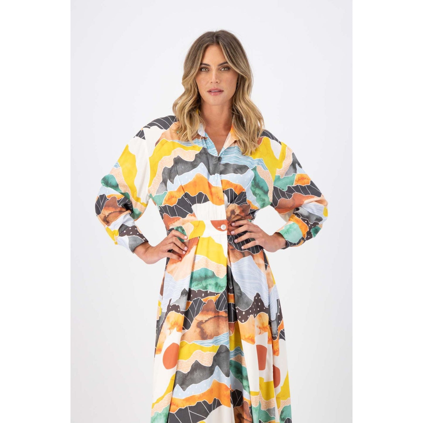 Olga De Polga Vista Parisian Wrap Dress Orange