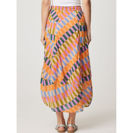 Cake Pocket Panel Skirt Rainbow