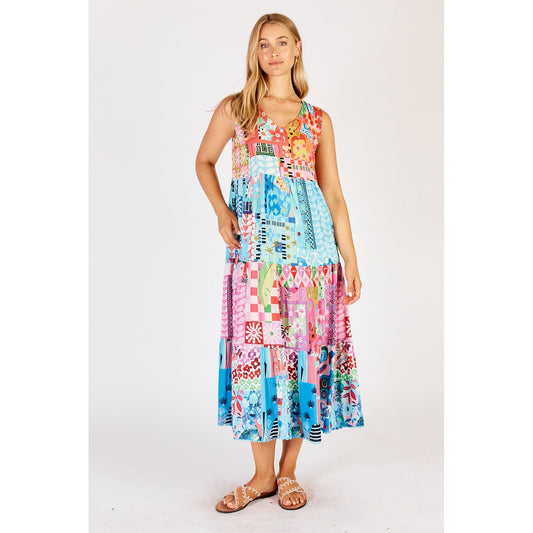 Lula Life Aliah Sleeveless Midi Multi