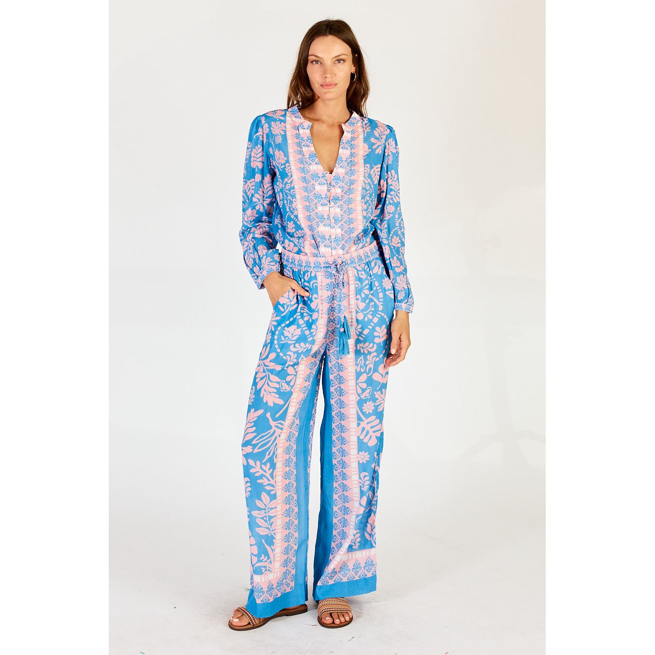 Lula Soul Carara Pant Blue , Green or Stone