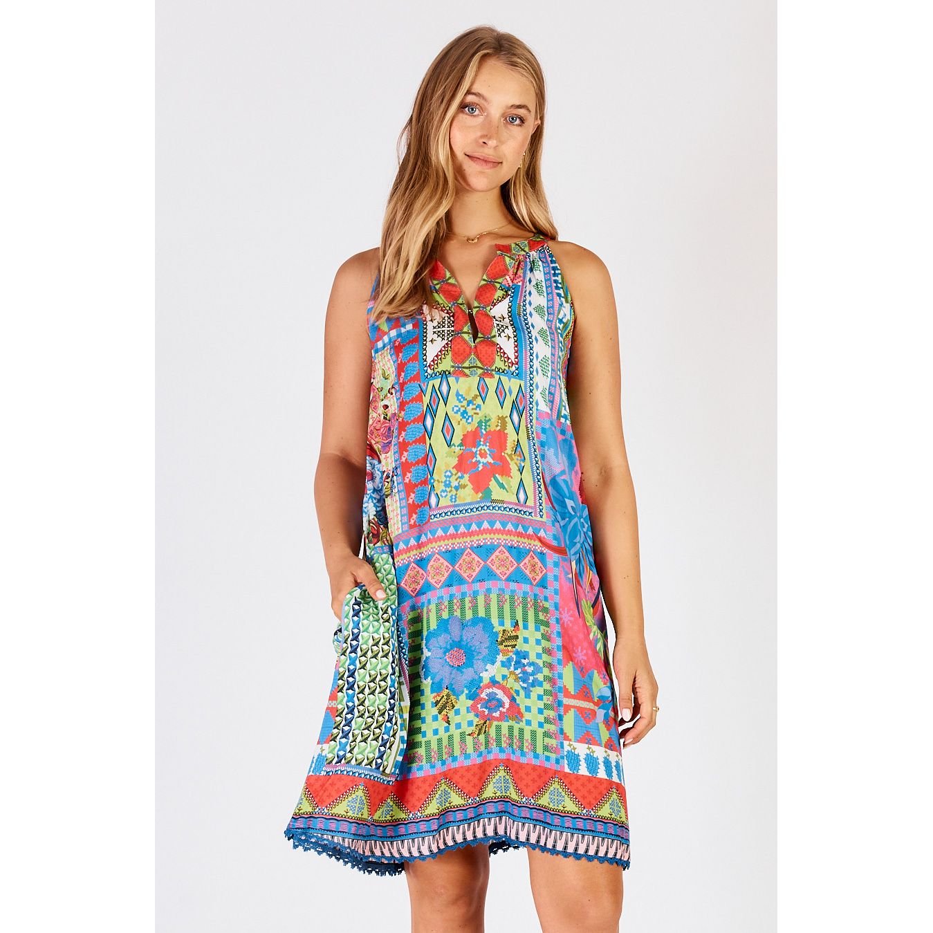 Lula Life Vivone Sundress Lime