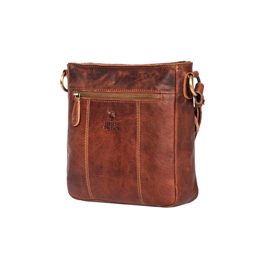 SMALLY - vintage leather small crossbody handbag