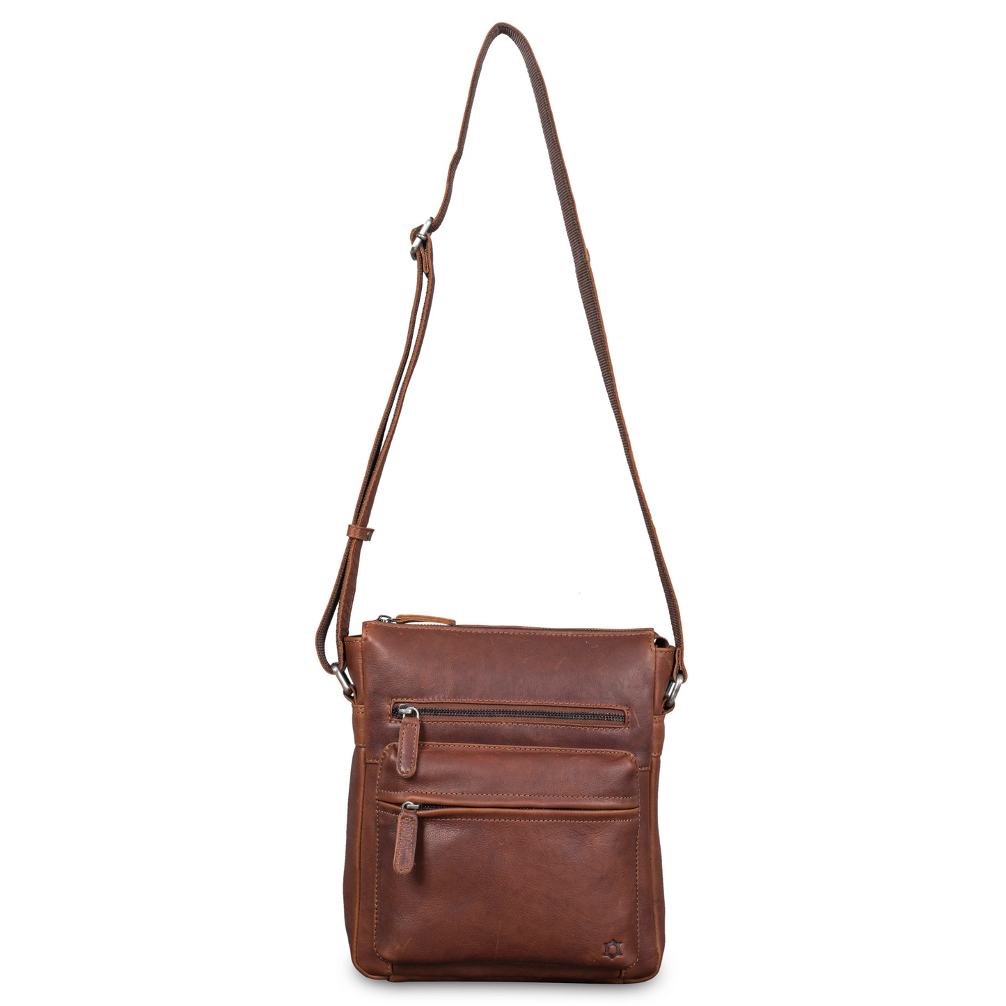 SLEEK - vintage leather medium crossbody handbag