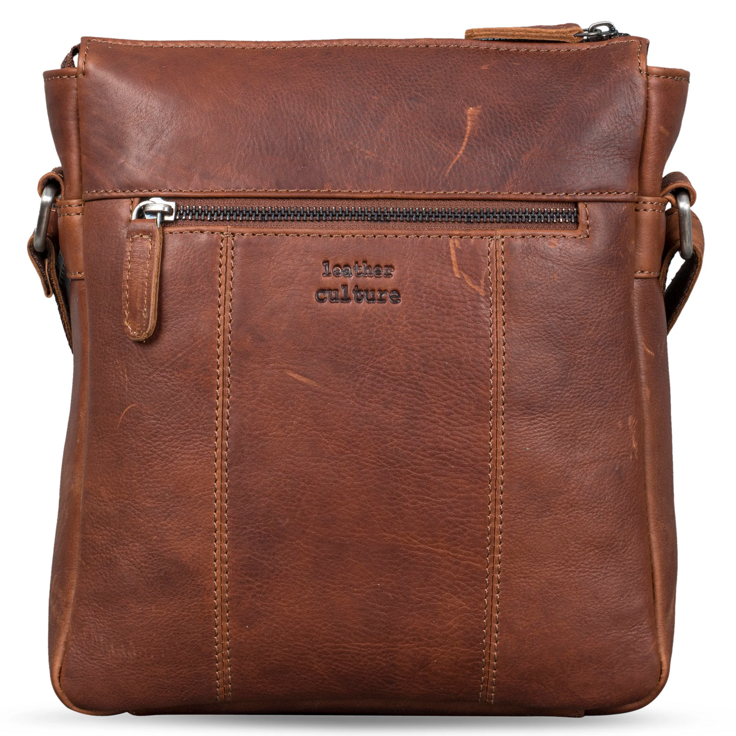 SLEEK - vintage leather medium crossbody handbag