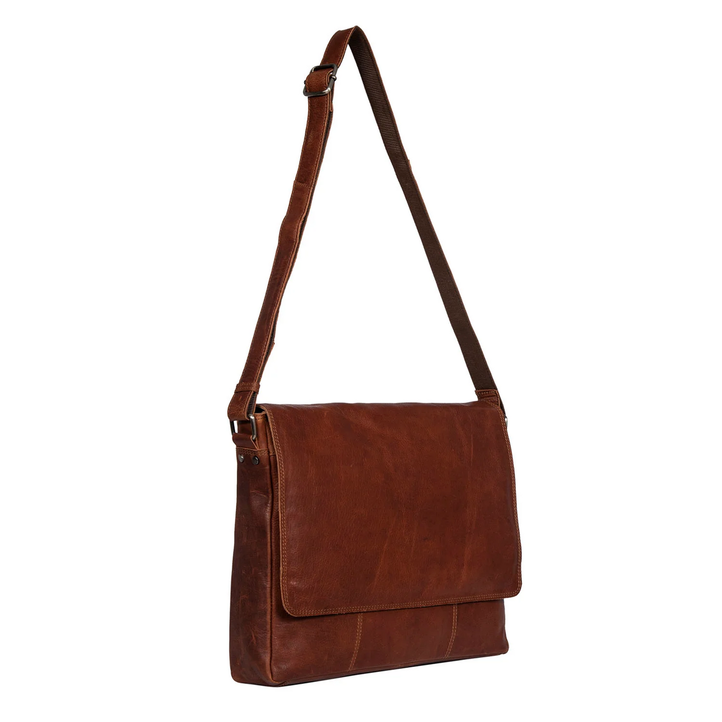Leather culture messenger bag