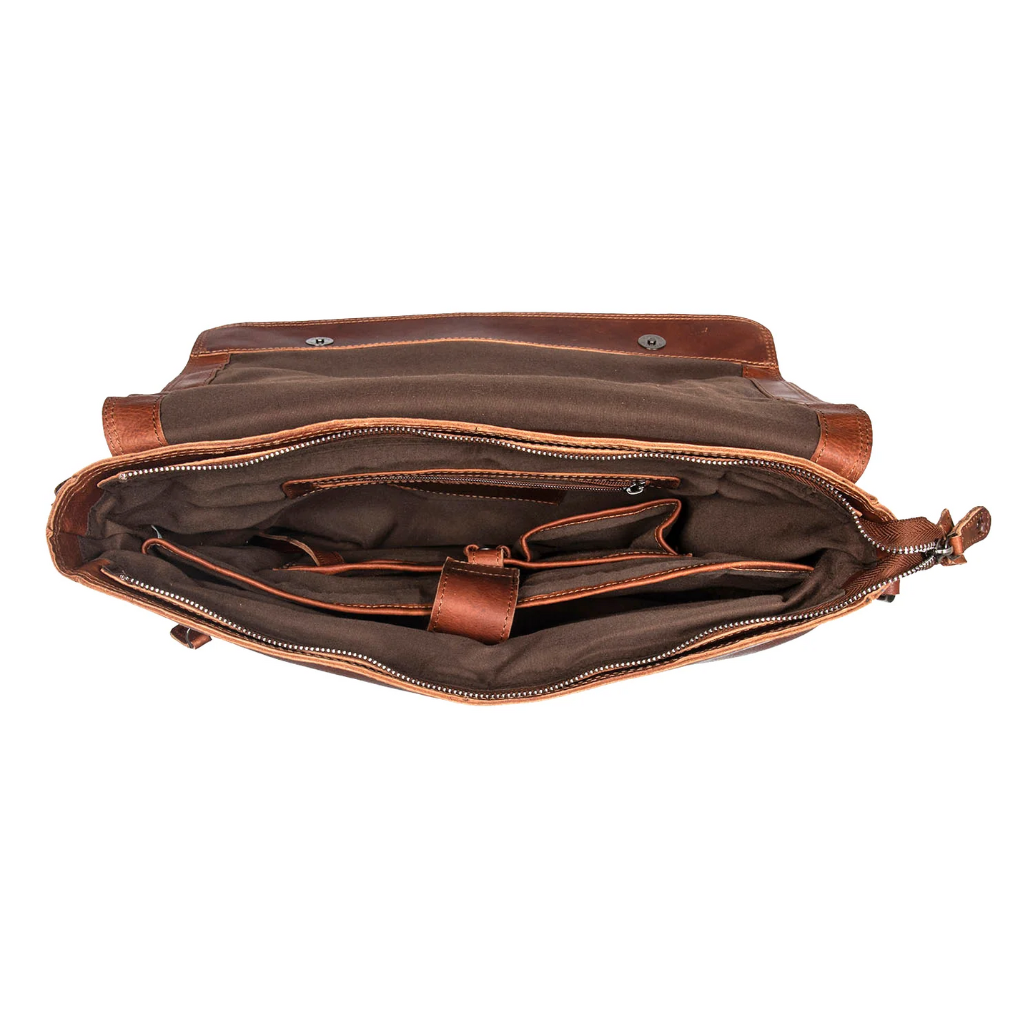 Leather culture messenger bag