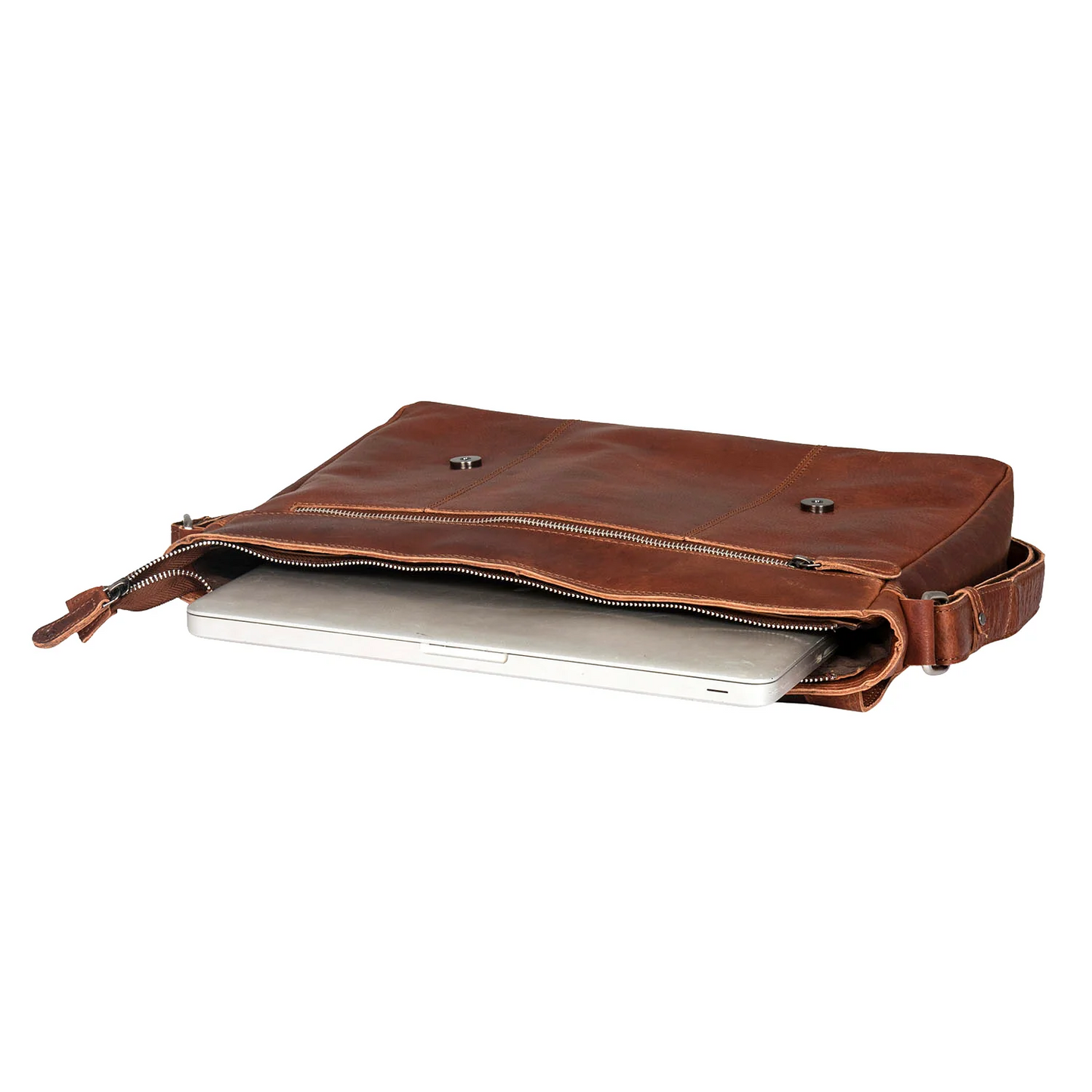 Leather culture messenger bag