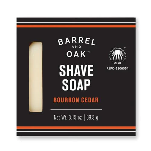 Bourbon cedar shave soap