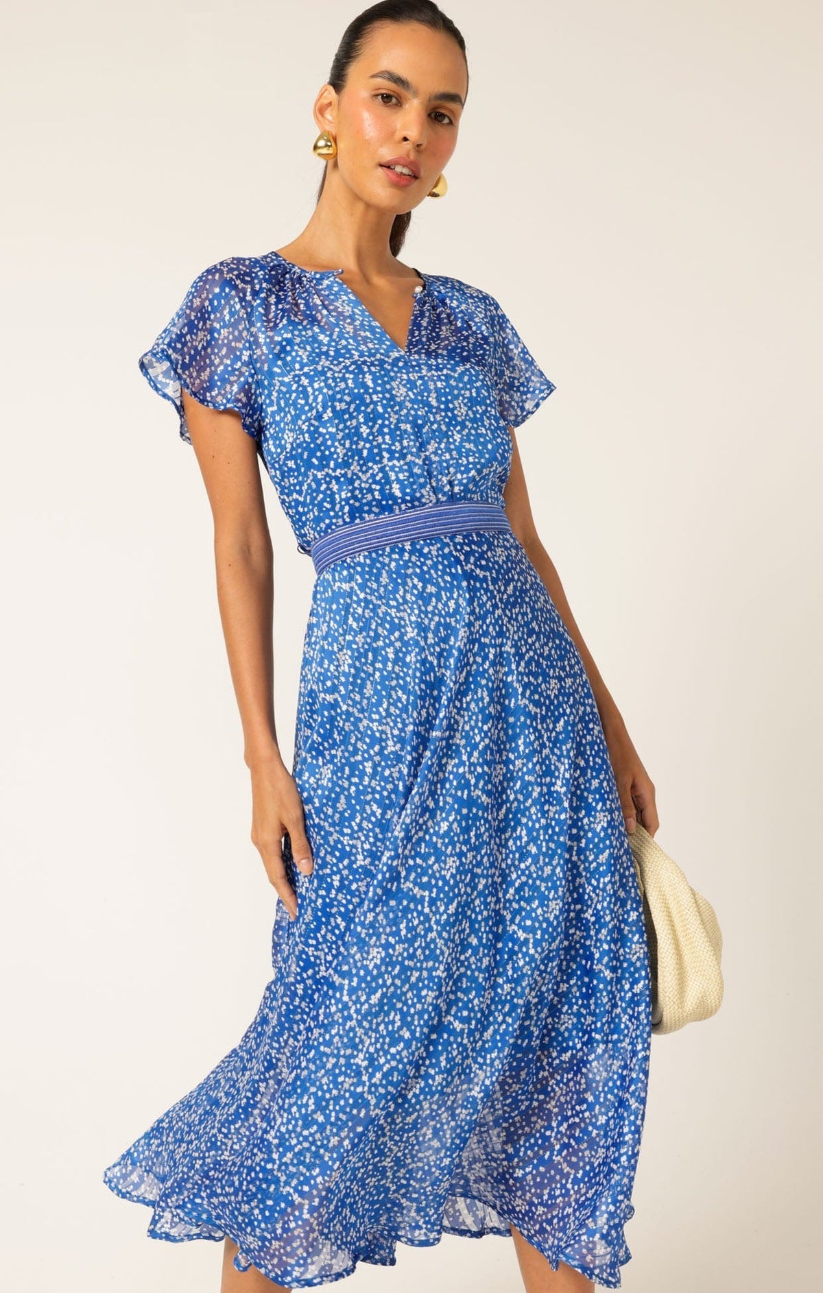 Sacha Drake Renee Midi Cobalt/white
