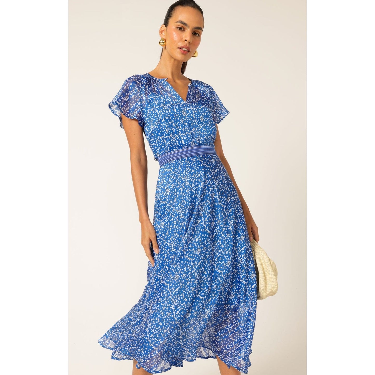 Sacha Drake Renee Midi Cobalt/white