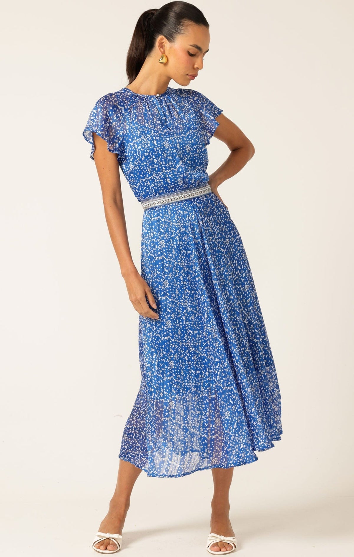 Sacha Drake Renee Midi Cobalt/white