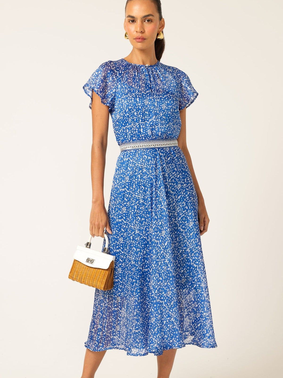 Sacha Drake Renee Midi Cobalt/white