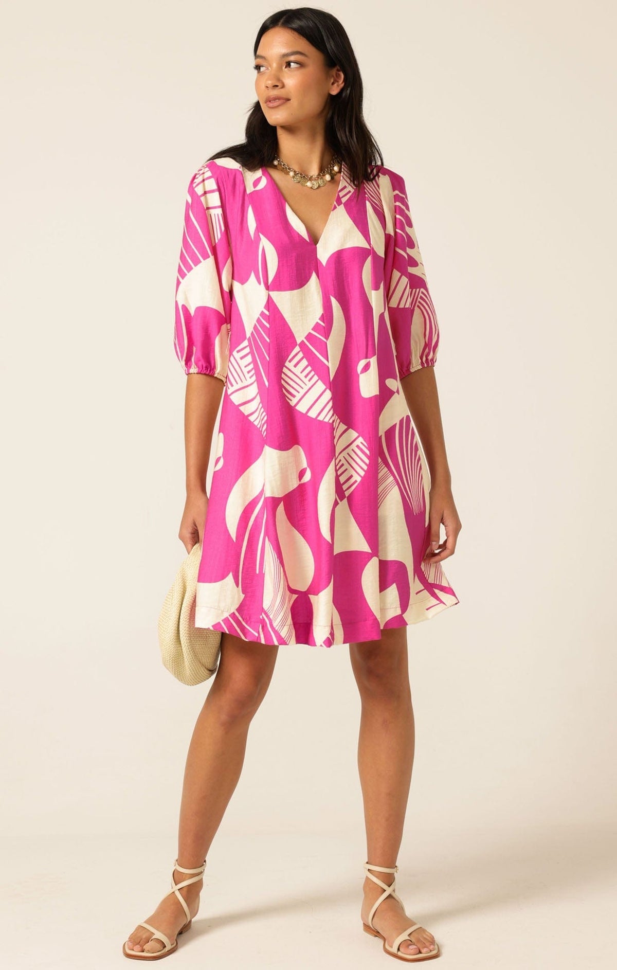 Sacha Drake Flamingo Shift Dress