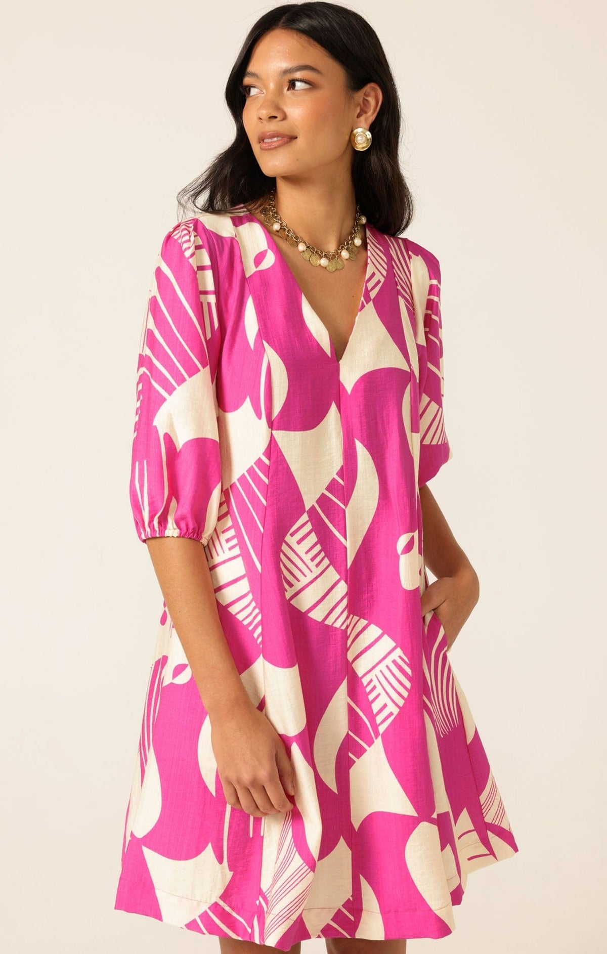 Sacha Drake Flamingo Shift Dress