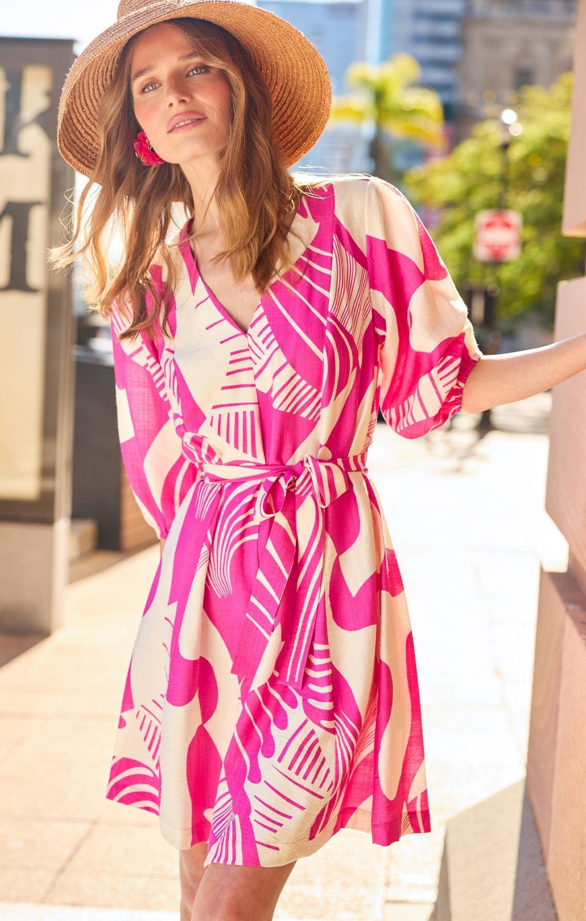 Sacha Drake Flamingo Shift Dress