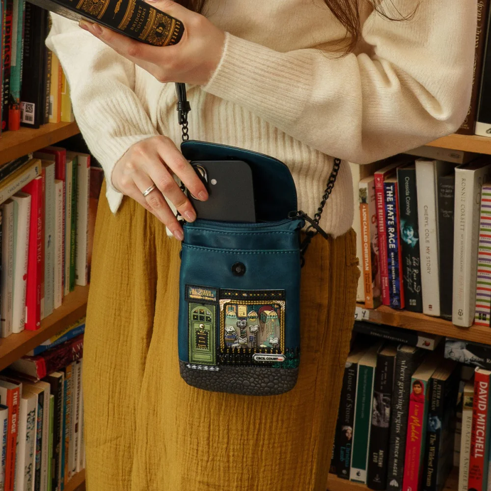 Vendula Between the Covers Bookbinders Phone Pouch