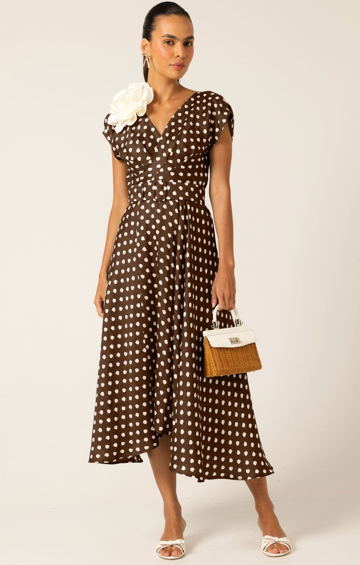 Sacha Drake Dottie Wrap Midi Dress