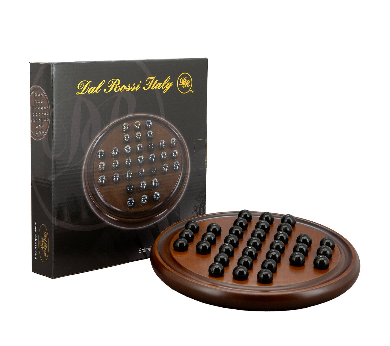 Dal Rossi Solitaire Wood With Marbles Balls 22cm