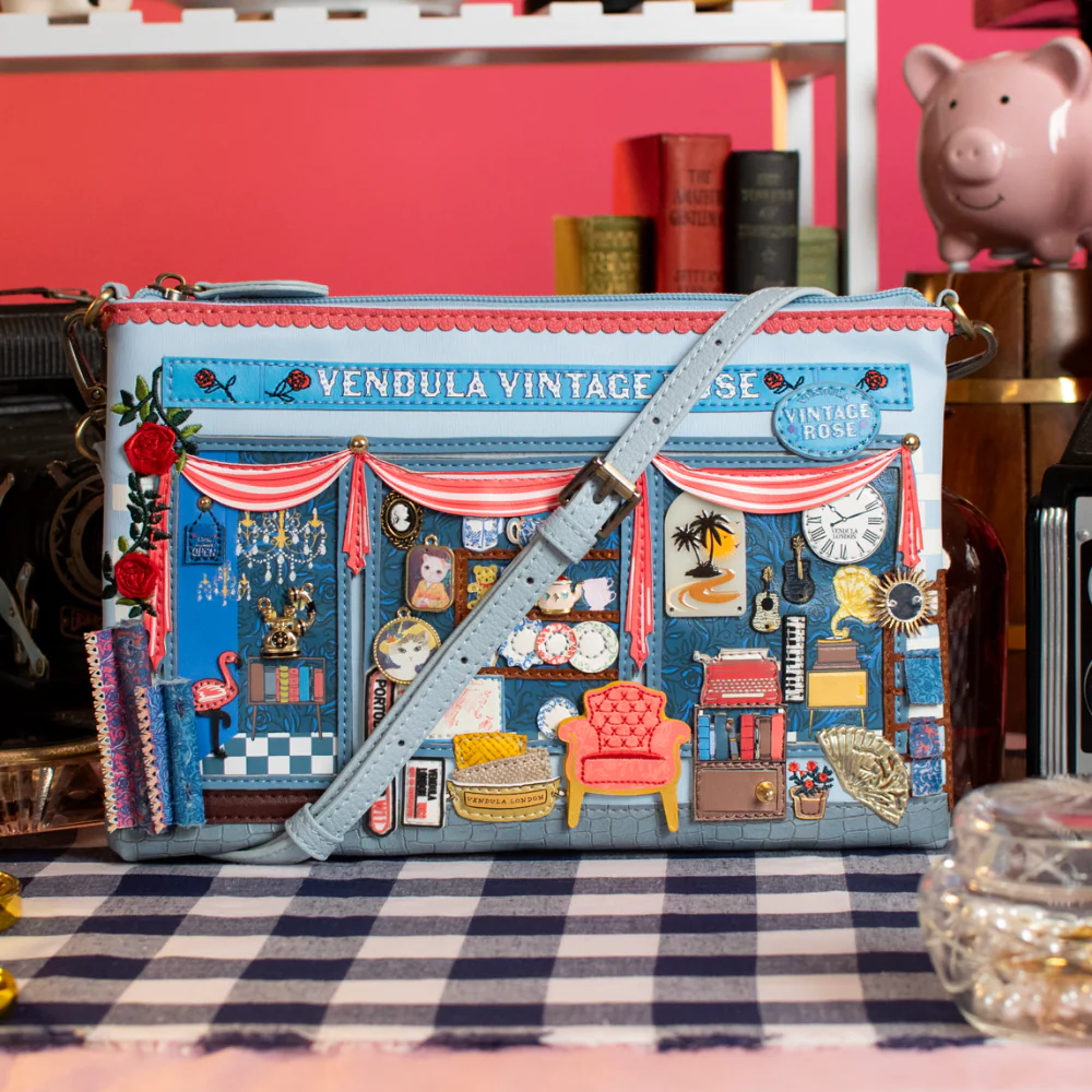 Vendula Vintage rose pouch bag