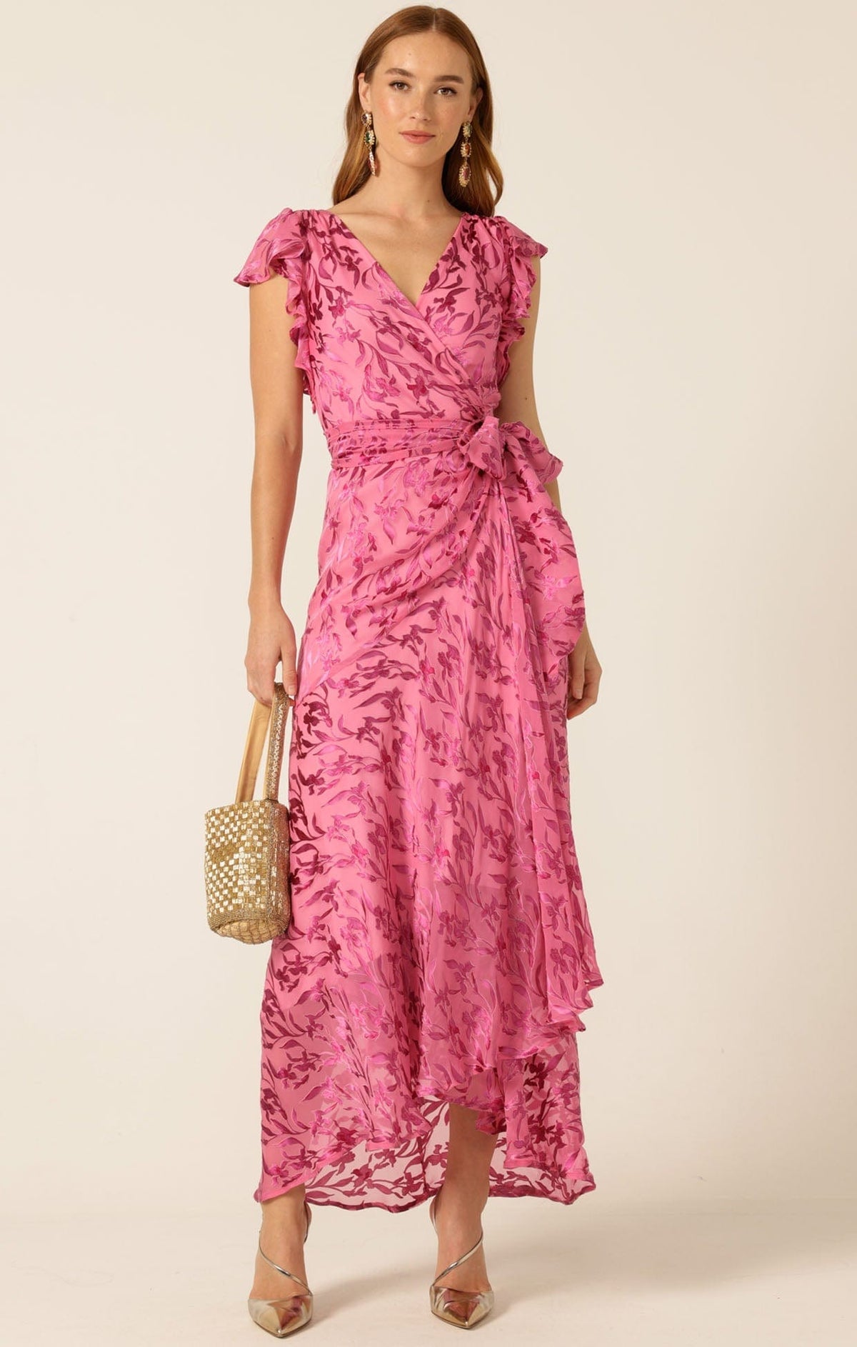 Sacha Drake Bella Rose Maxi Wrap - Magenta