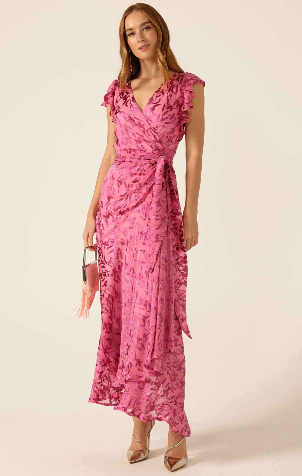 Sacha Drake Bella Rose Maxi Wrap - Magenta
