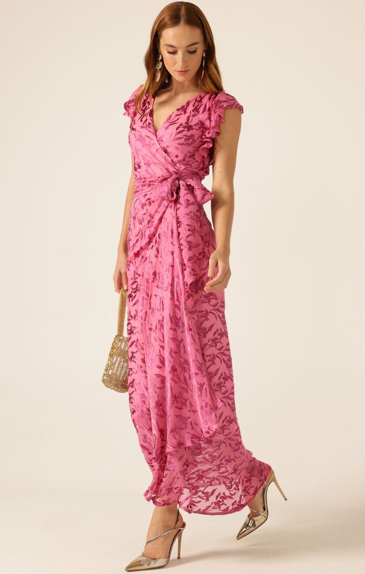 Sacha Drake Bella Rose Maxi Wrap - Magenta