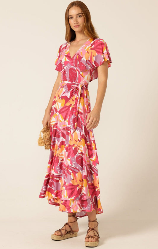 Sacha Drake Tropicana pop wrap dress