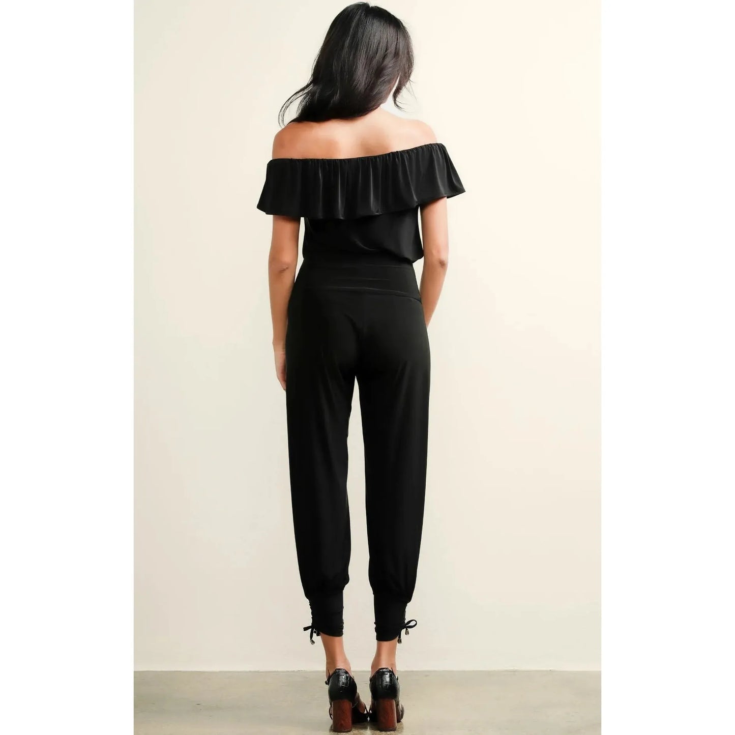 Sacha Drake Off the Shoulder Frill Top (Black or white)