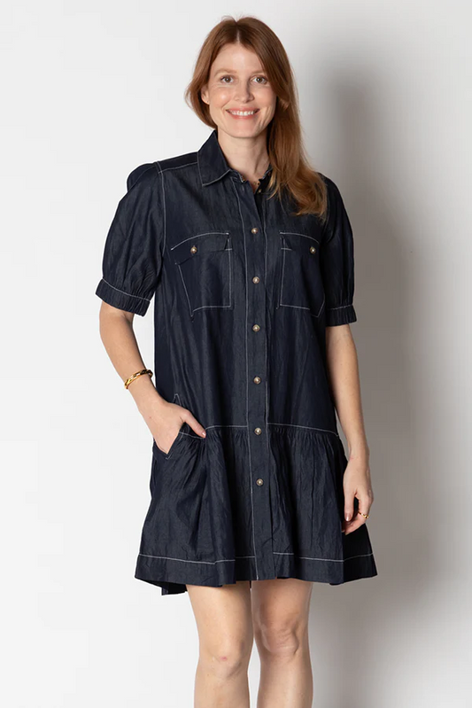 Itami Giverny denim Button Dress