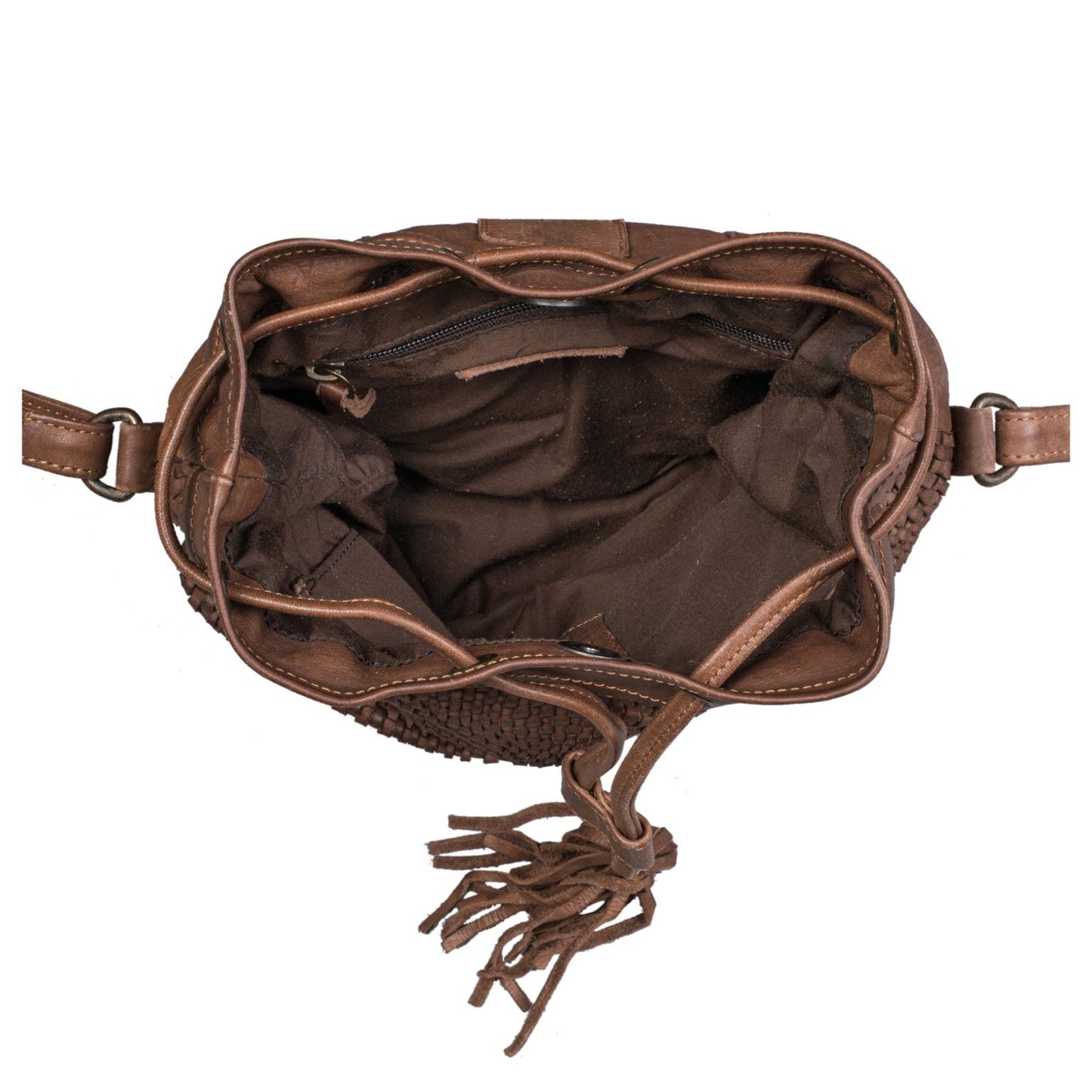 URBAN - genuine leather handwoven handbag