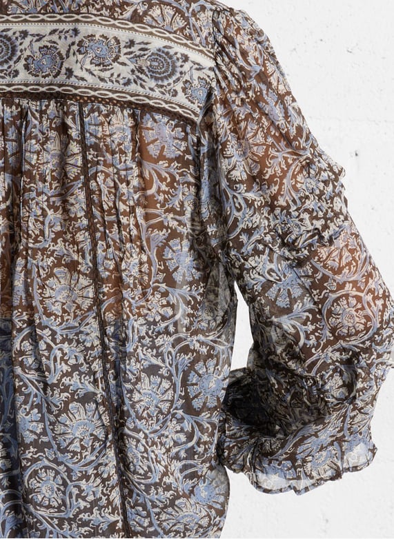 Maison Hotel Madurai Camila Blouse Blue Orchid