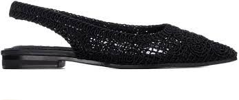 XTI Black Mesh Sandal 145124