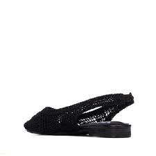 XTI Black Mesh Sandal 145124