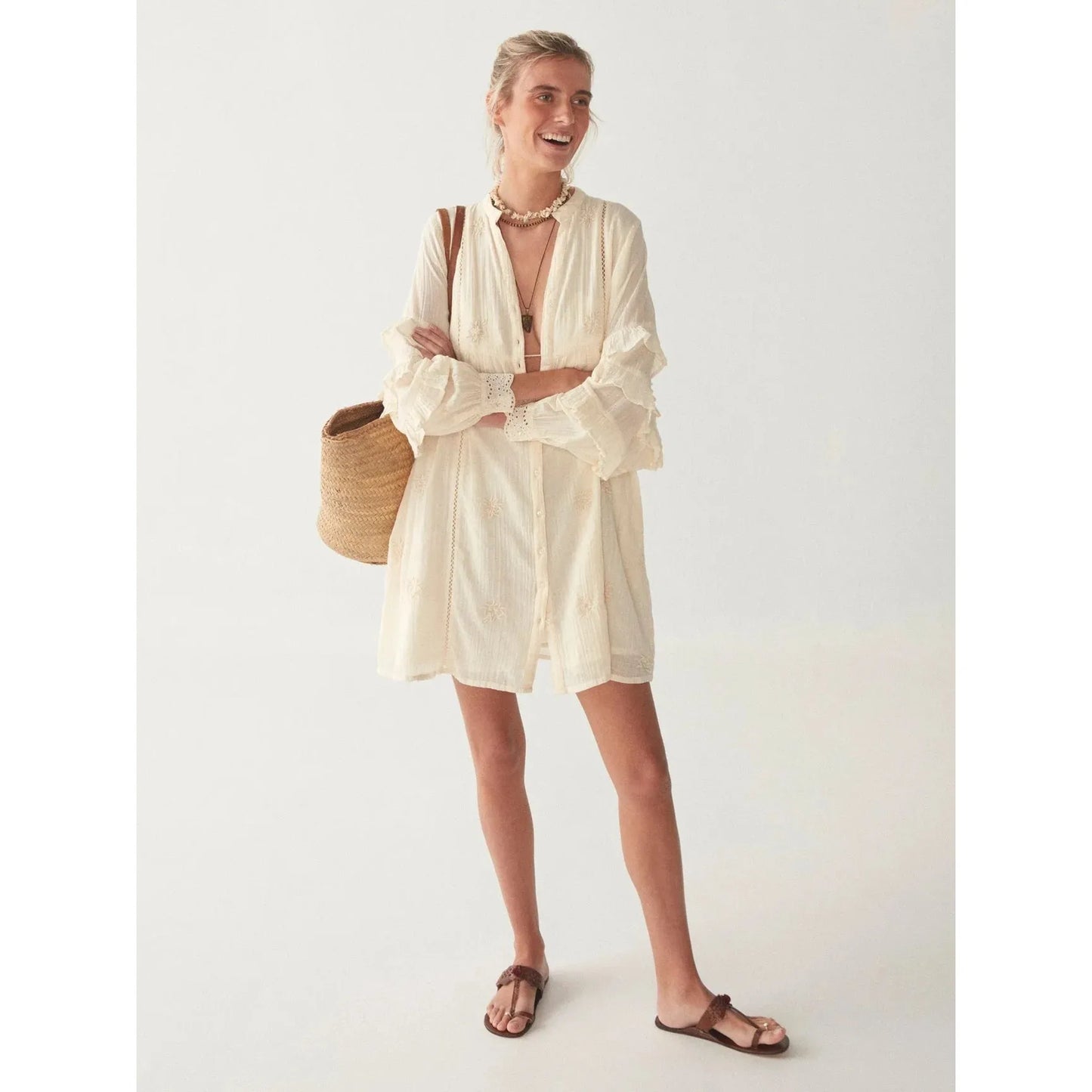 Maison Hotel Lutetia Dress Menorca Ecru