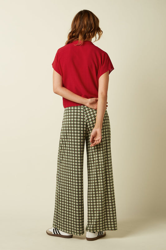 King Louie Antonia Pants - Jade/Ponderosa Green