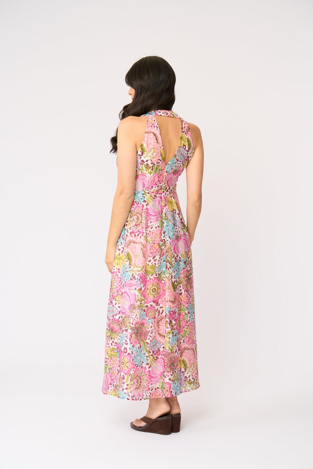 Foil Halter Ego Dress Bohemia