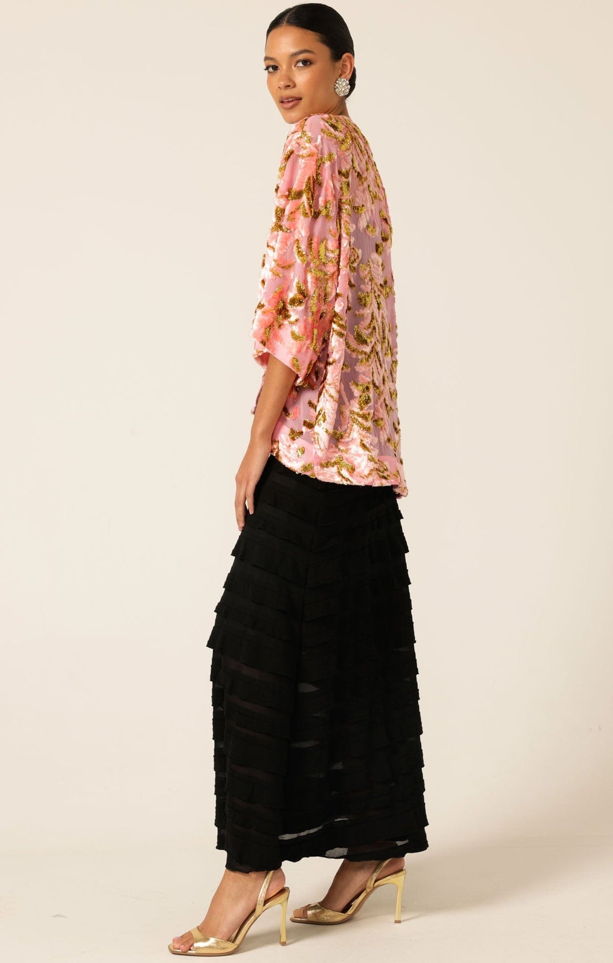 Sacha Drake Blossom Kimono ~ Pink Gold