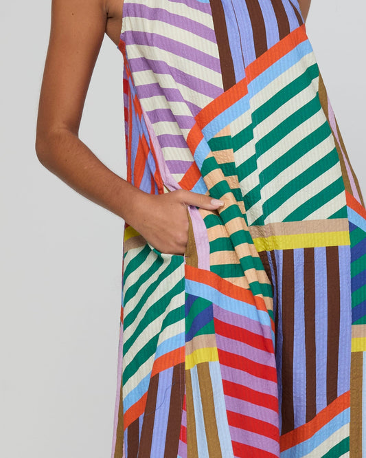 Boom Shankar Aria Dress Liquorice Stripe