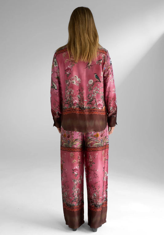 Miss Goodlife Pantswide Cherry Blossom Rose/Chocolate
