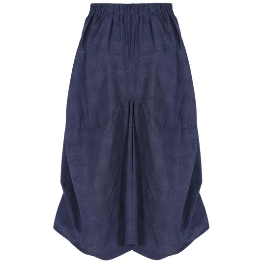 Olga de Polga Milwaukee Textured Skirt Navy